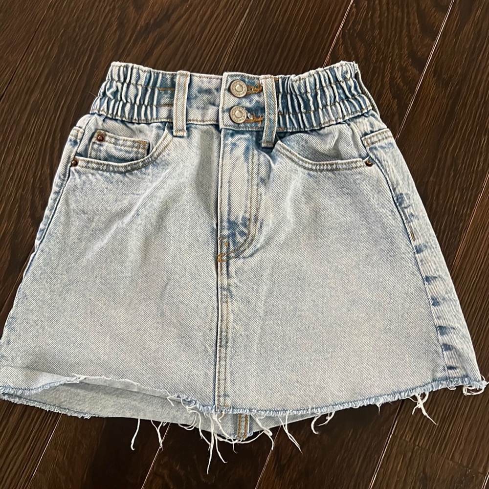 Zara girls denim skirt
